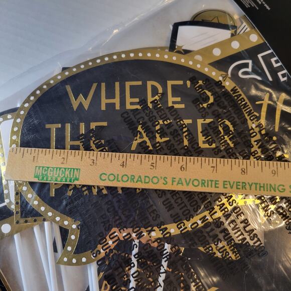 Hollywood Awards Night Party Decor Set Backdrop, Props, Swirls, Napkins and More - Picture 15 of 16